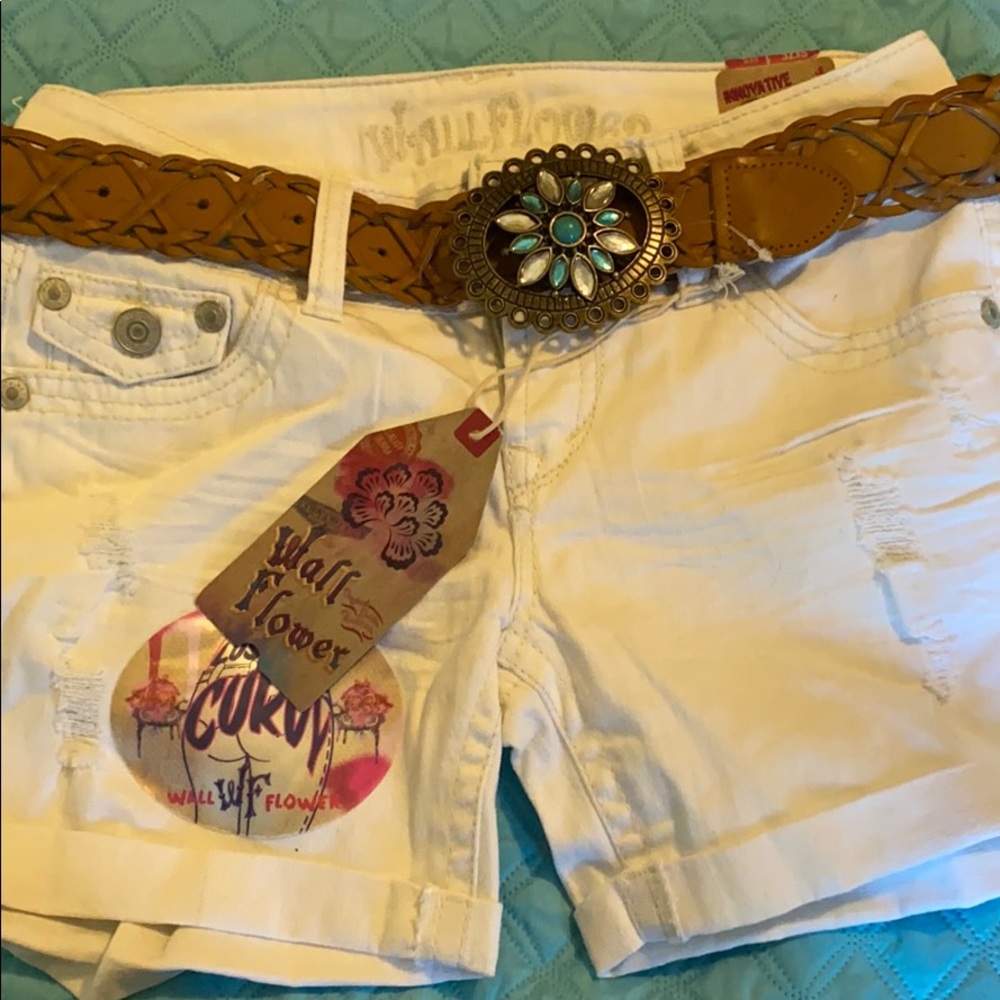 Brand New White Jean Shorts